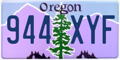 OR license plate 944XYF