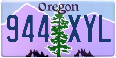 OR license plate 944XYL