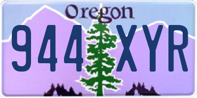 OR license plate 944XYR