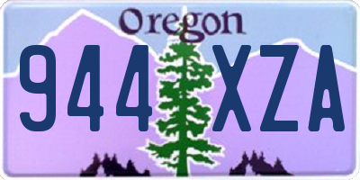 OR license plate 944XZA