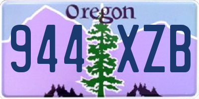 OR license plate 944XZB