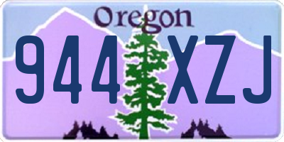 OR license plate 944XZJ