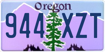 OR license plate 944XZT