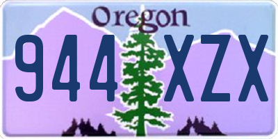 OR license plate 944XZX