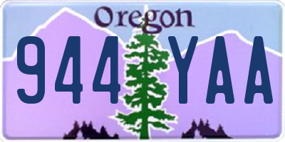 OR license plate 944YAA