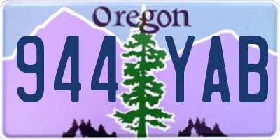 OR license plate 944YAB