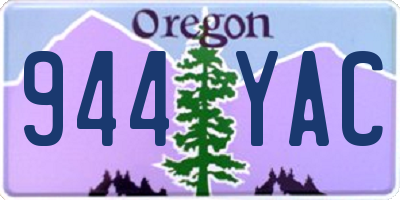 OR license plate 944YAC