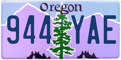 OR license plate 944YAE