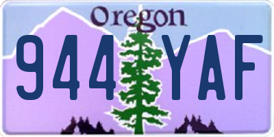 OR license plate 944YAF