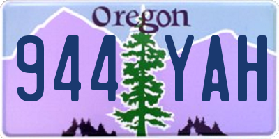 OR license plate 944YAH