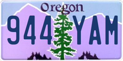 OR license plate 944YAM