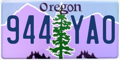 OR license plate 944YAO