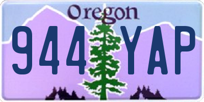 OR license plate 944YAP