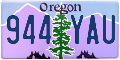 OR license plate 944YAU