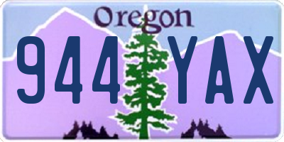 OR license plate 944YAX