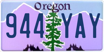 OR license plate 944YAY