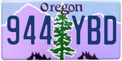 OR license plate 944YBD