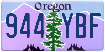 OR license plate 944YBF