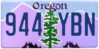 OR license plate 944YBN