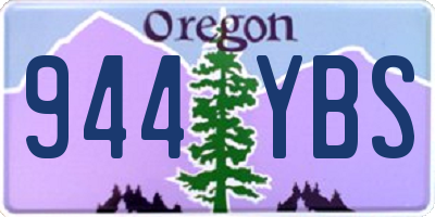 OR license plate 944YBS
