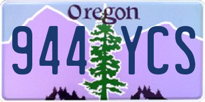 OR license plate 944YCS