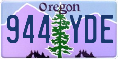 OR license plate 944YDE
