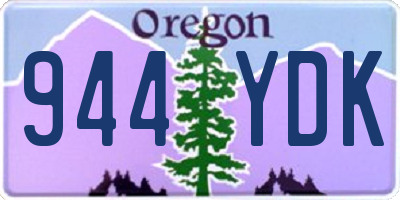 OR license plate 944YDK