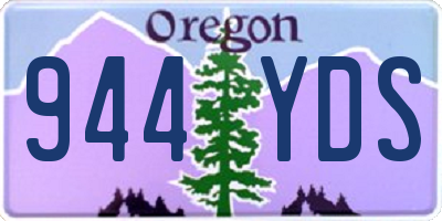 OR license plate 944YDS