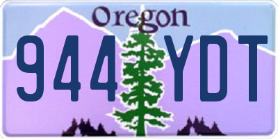 OR license plate 944YDT