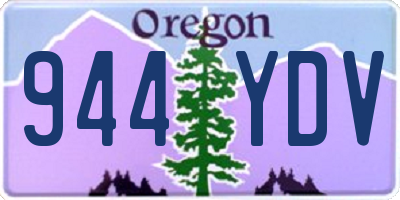OR license plate 944YDV