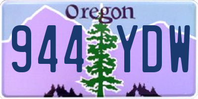 OR license plate 944YDW