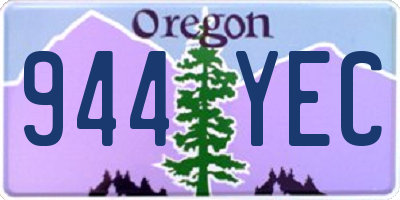 OR license plate 944YEC