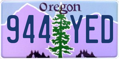 OR license plate 944YED