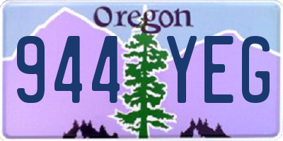 OR license plate 944YEG