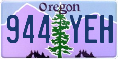 OR license plate 944YEH