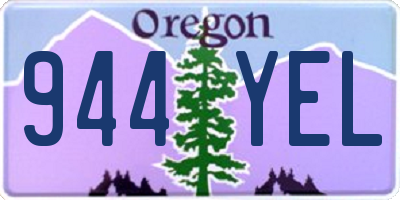OR license plate 944YEL