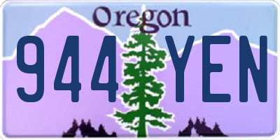 OR license plate 944YEN