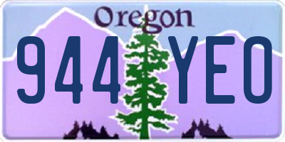 OR license plate 944YEO