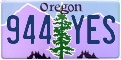 OR license plate 944YES
