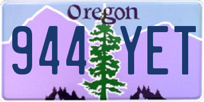 OR license plate 944YET