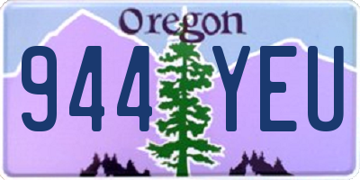 OR license plate 944YEU