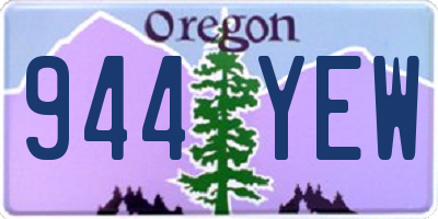 OR license plate 944YEW