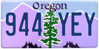 OR license plate 944YEY