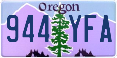 OR license plate 944YFA