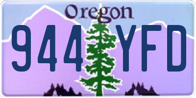 OR license plate 944YFD