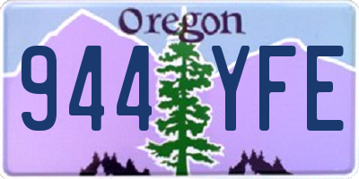 OR license plate 944YFE
