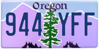 OR license plate 944YFF