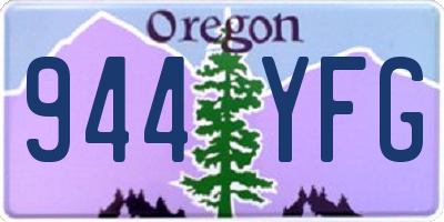 OR license plate 944YFG
