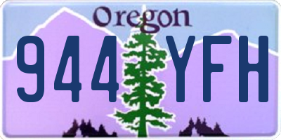 OR license plate 944YFH