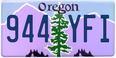OR license plate 944YFI